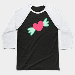 pink heart with wings Baseball T-Shirt